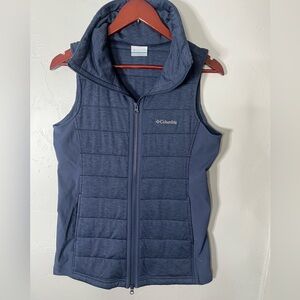Columbia Blue Quilted Vest Women’s Small